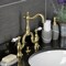 Kingston Brass Bridge Bathroom Faucet with Brass Pop-Up, Brushed Brass KS7977PL - alternate 3